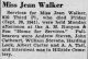 Jean Walker - Obituary