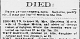 Ella Johnson - Death Announcement Ella Johnson - Death Announcement