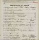 John D. Menzies - Death Certificate