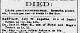 Ann Moffott - Death Announcement Ann Moffott - Death Announcement