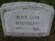 Alice I. Love - Headstone